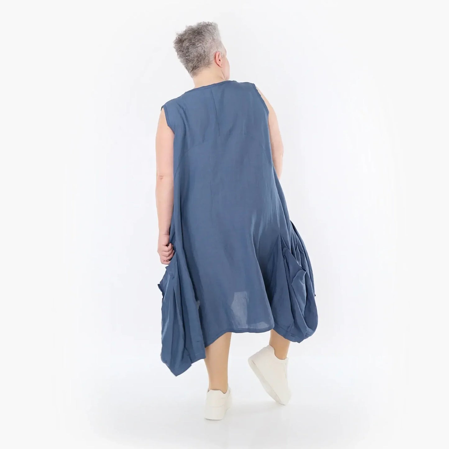 AKH Fashion 7093 Kleid, Azurblau