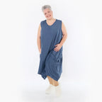 AKH Fashion 7093 Dress, Azure Blue