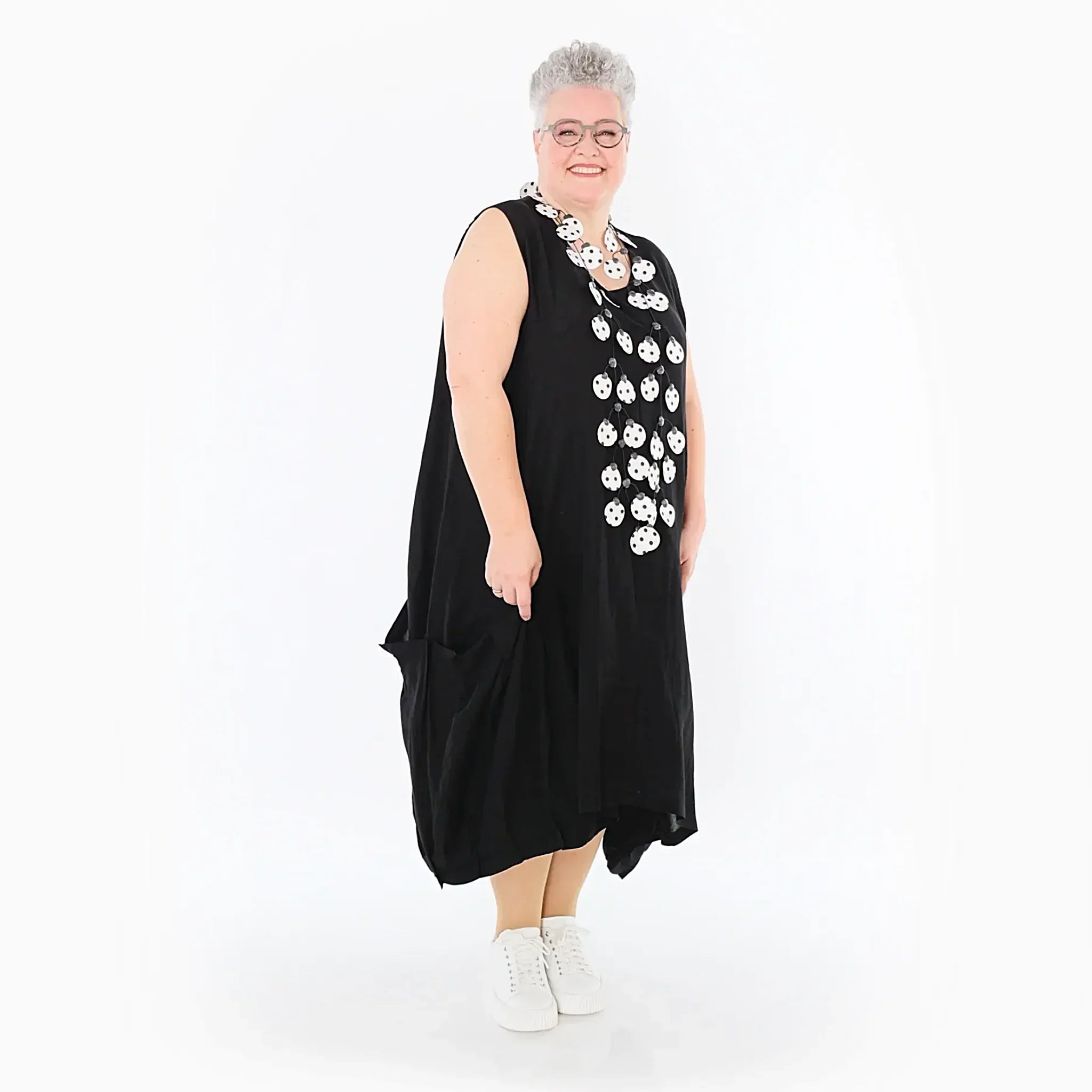 AKH Fashion 7093 Dress, Black