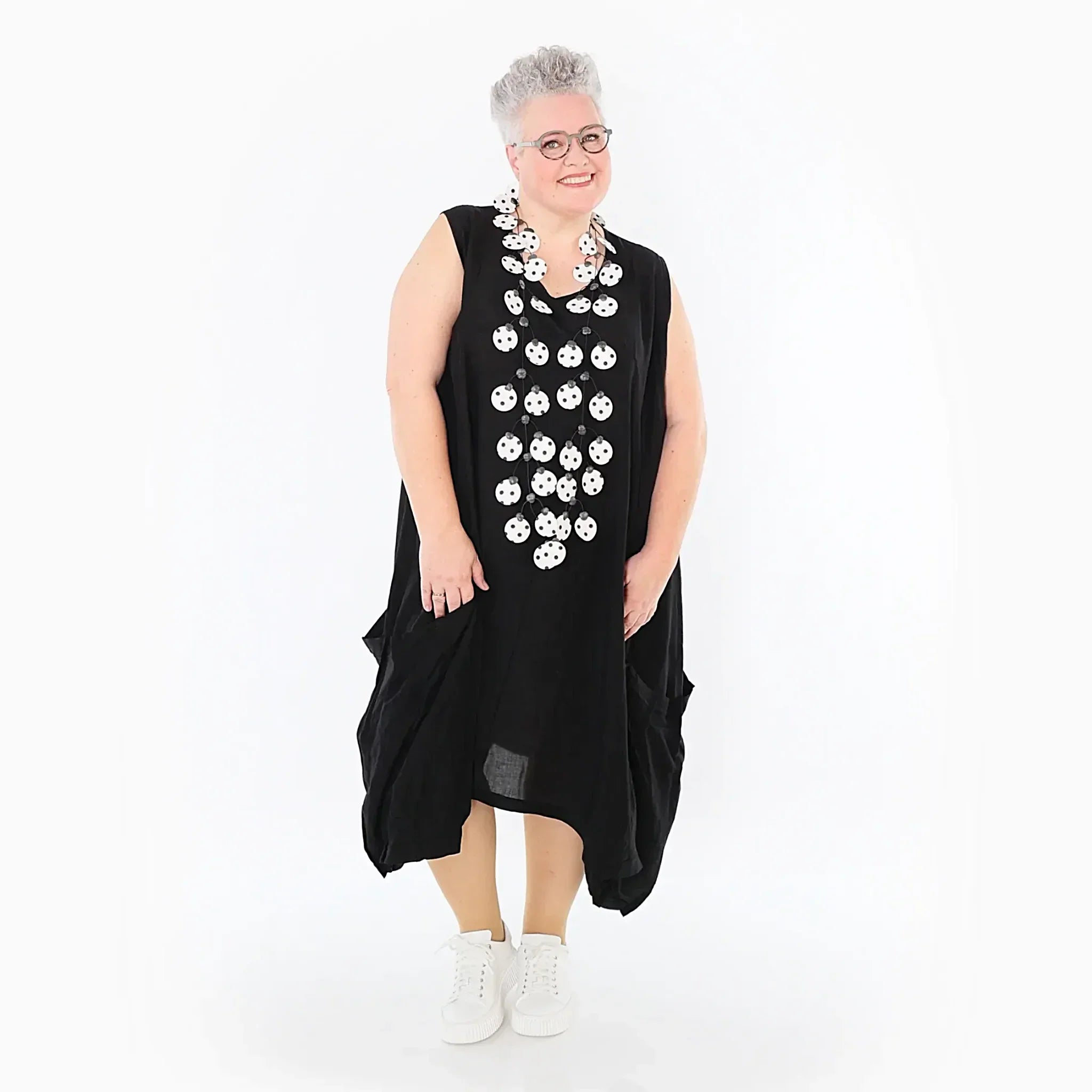 AKH Fashion 7093 Dress, Black
