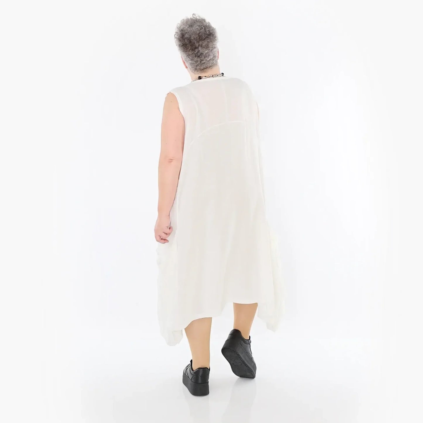 AKH Fashion 7093 Kleid, Weiß