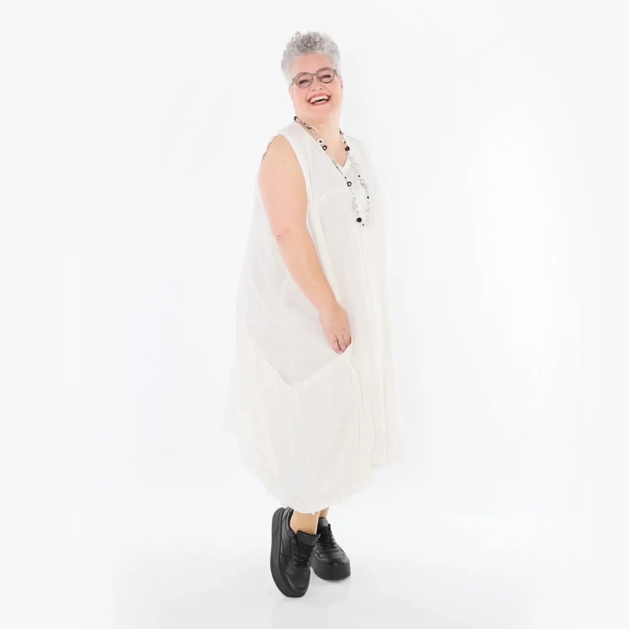 AKH Fashion Kleid 7093 Christina, Weiß