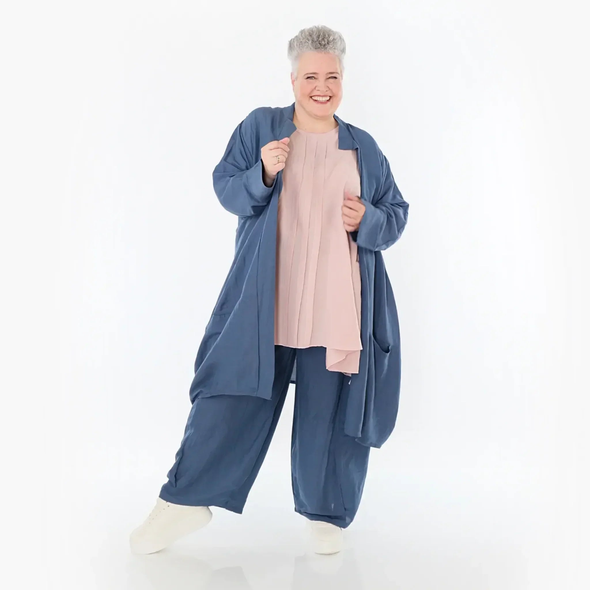 AKH Fashion Cardigan 7094 Christina, Azurblau