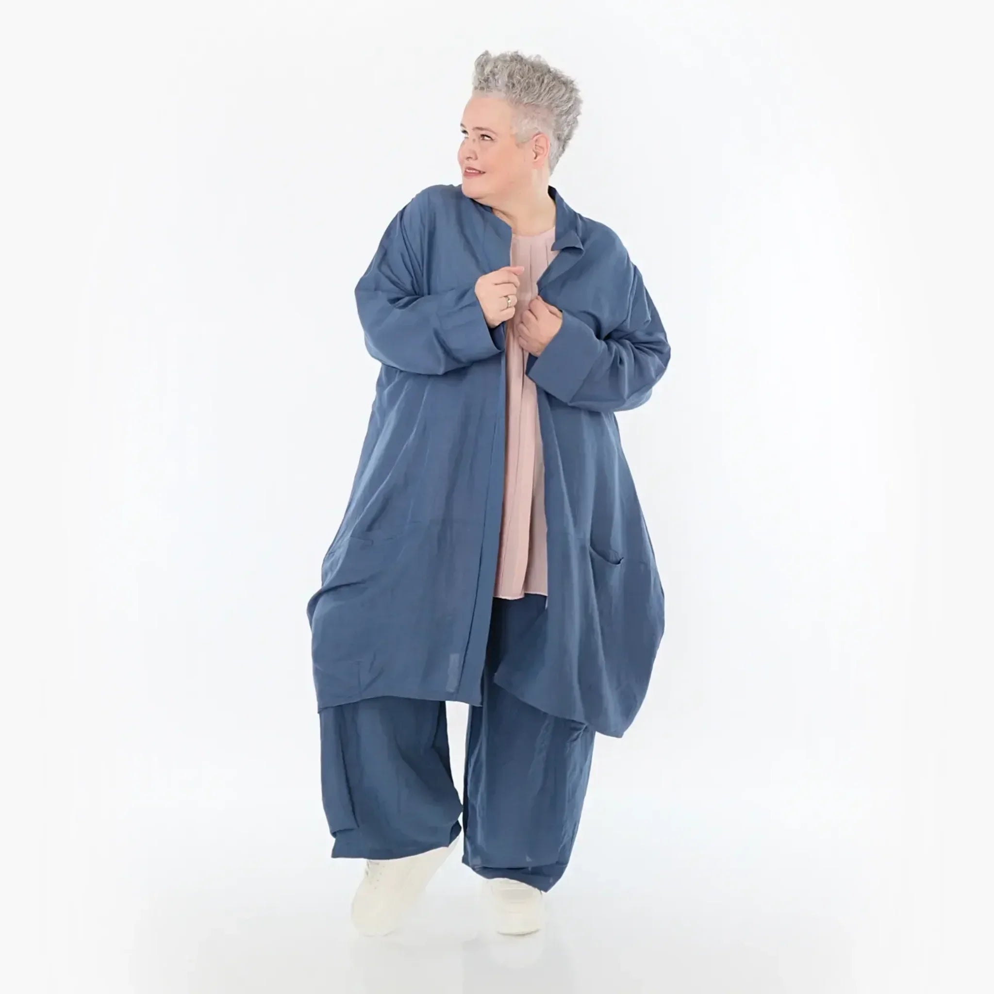 AKH Fashion Cardigan 7094 Christina, Azurblau