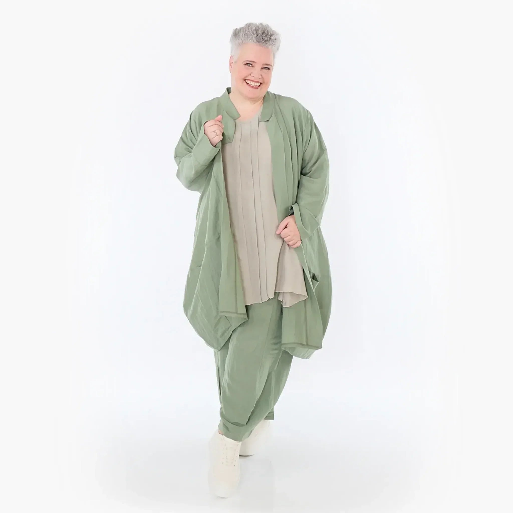 AKH Fashion Cardigan 7094 Christina, Khaki