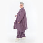 AKH Fashion 7094 Cardigan, Plum