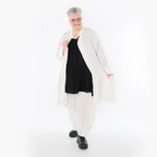 Cardigan AKH Fashion 7094, blanc
