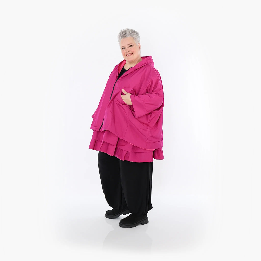 AKH Fashion 7076 Veste Fuchsia