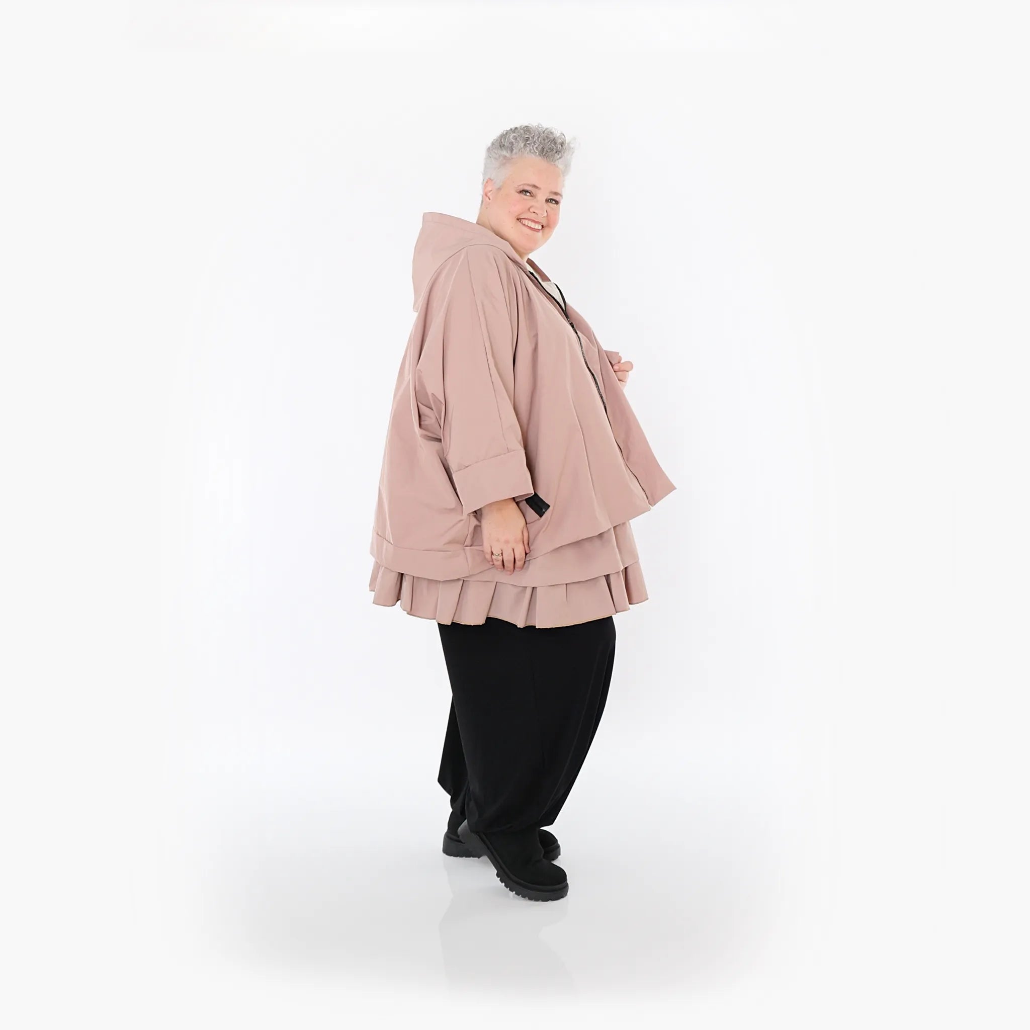 AKH Fashion 7076 Jacket, Mauve