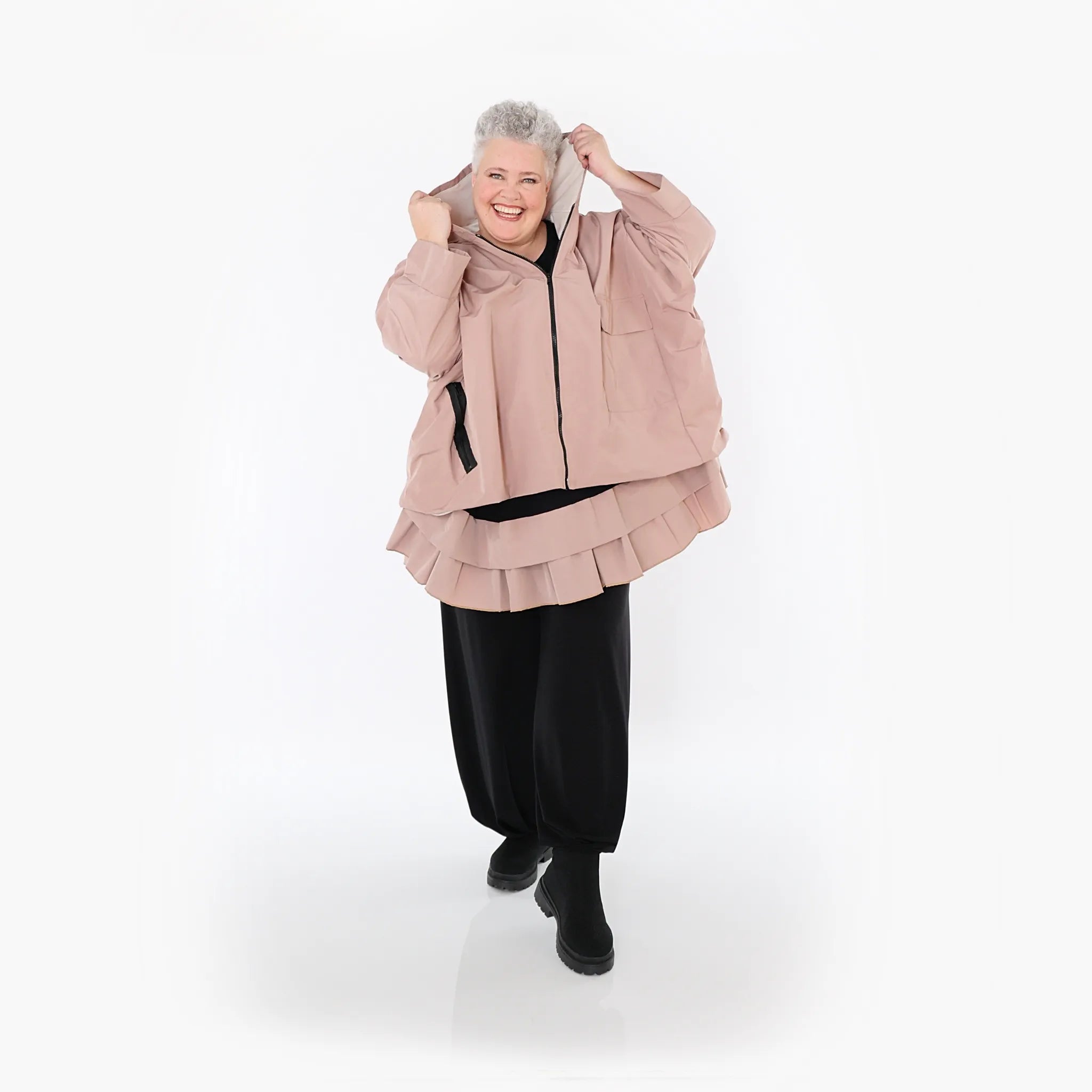 AKH Fashion 7076 Jacket, Mauve