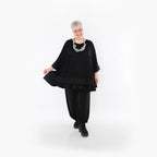 Chemise grande taille AKH Fashion 7103, noire