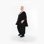 Chemise grande taille AKH Fashion 7103, noire