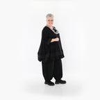 Chemise grande taille AKH Fashion 7103, noire