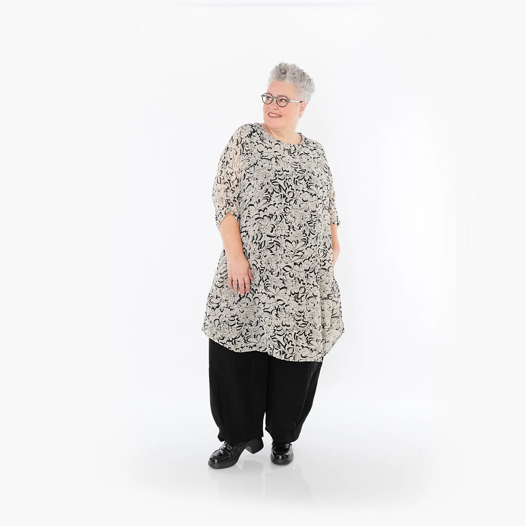 AKH Fashion · Shirt · Jasmin · 2499 · Ecru/Schwarz