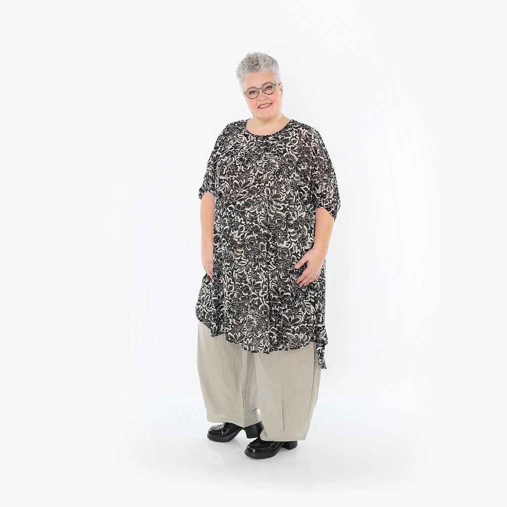 AKH Fashion · Shirt · Jasmin · 2499 · Schwarz/Ecru