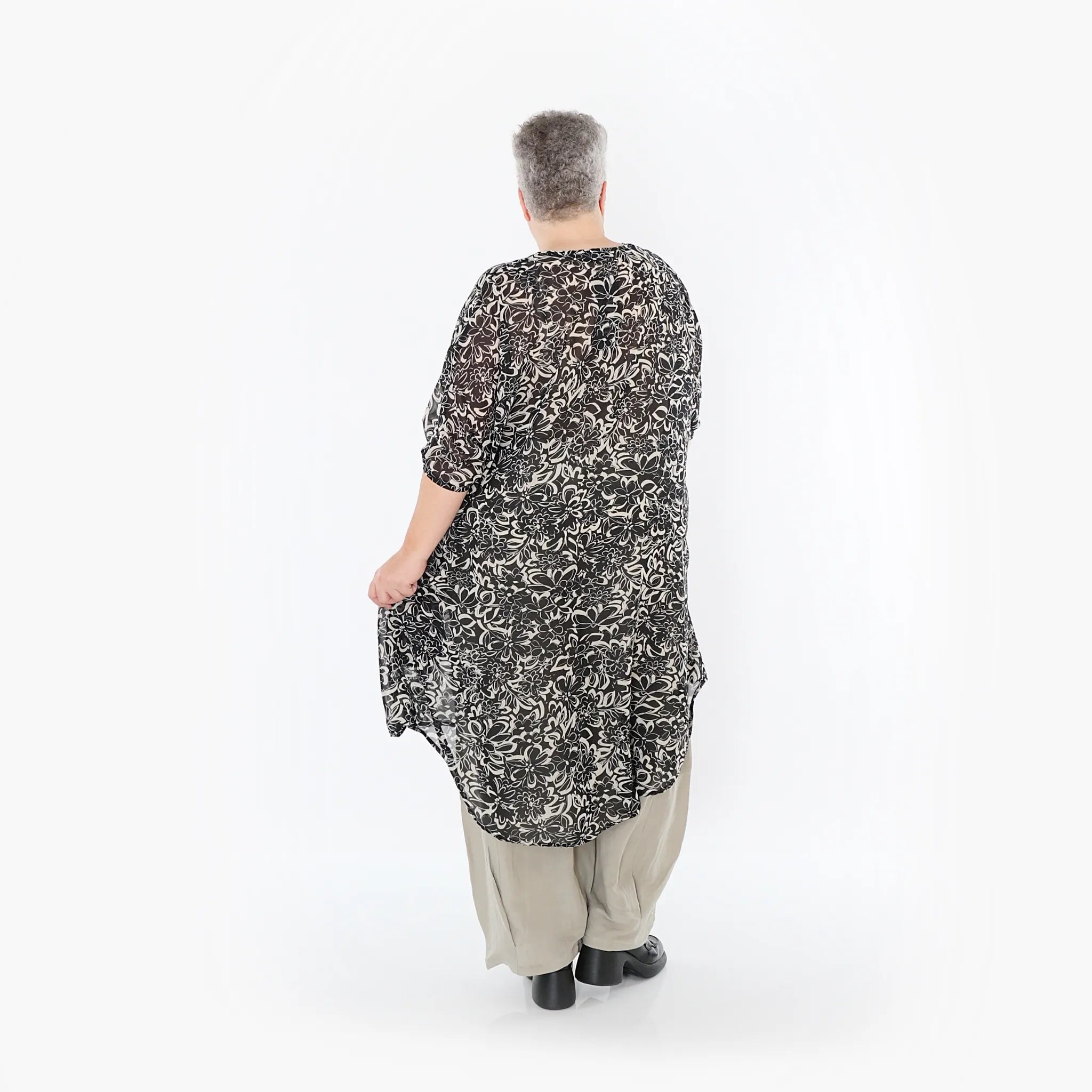 AKH Fashion · Shirt · Jasmin · 2499 · Schwarz/Ecru