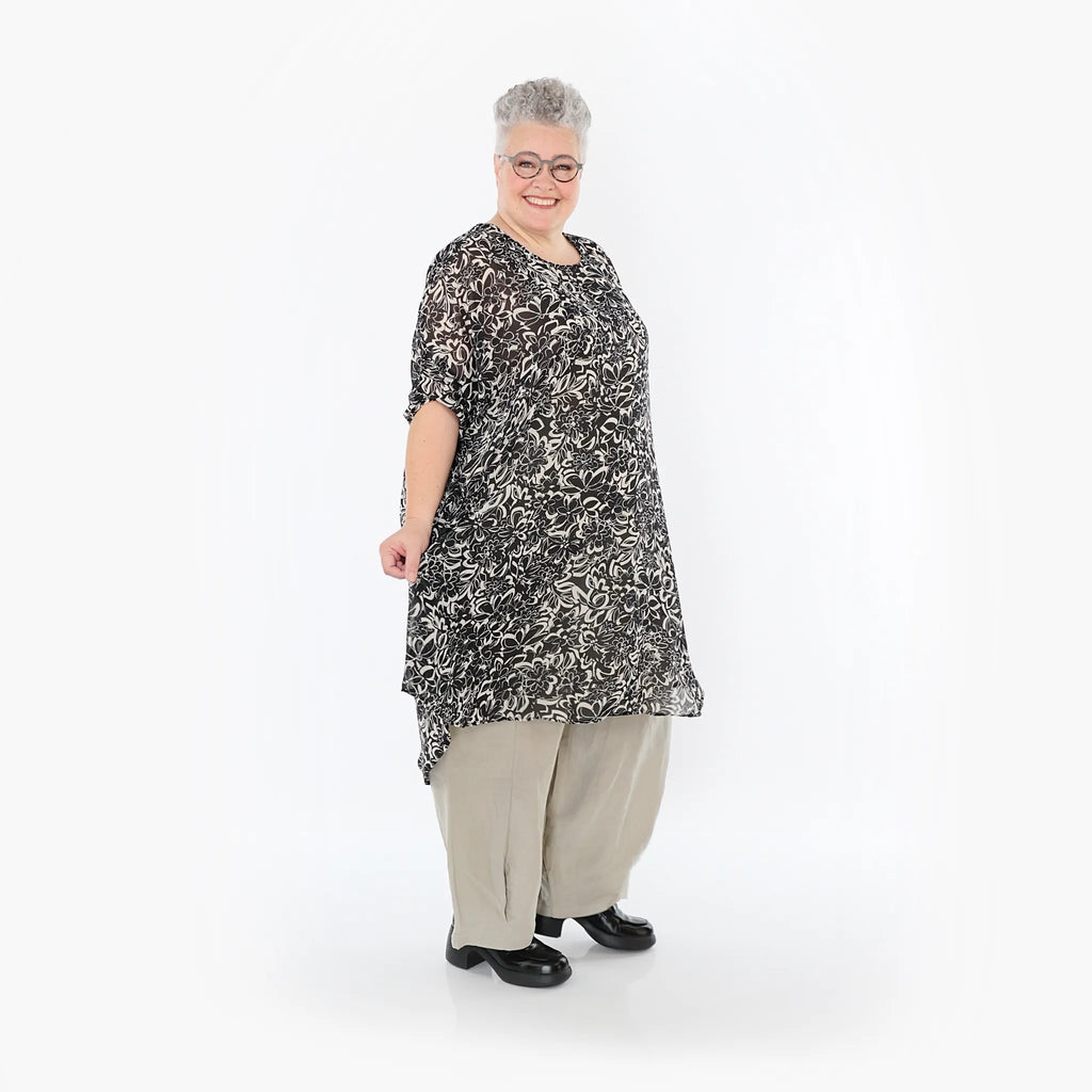 AKH Fashion · Shirt · Jasmin · 2499 · Schwarz/Ecru
