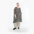 Chemise grande taille AKH Fashion 2666, noir-écru