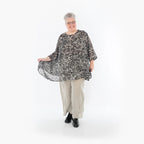 Chemise AKH Fashion 593 Big, noir-écru