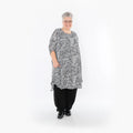 AKH Fashion 2499 Grande chemise, noir et blanc