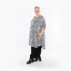 AKH Fashion 2499 Grande chemise, noir et blanc