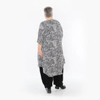 AKH Fashion 2499 Grande chemise, noir et blanc