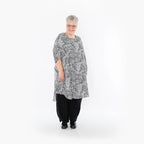 AKH Fashion 2499 Grande chemise, noir et blanc