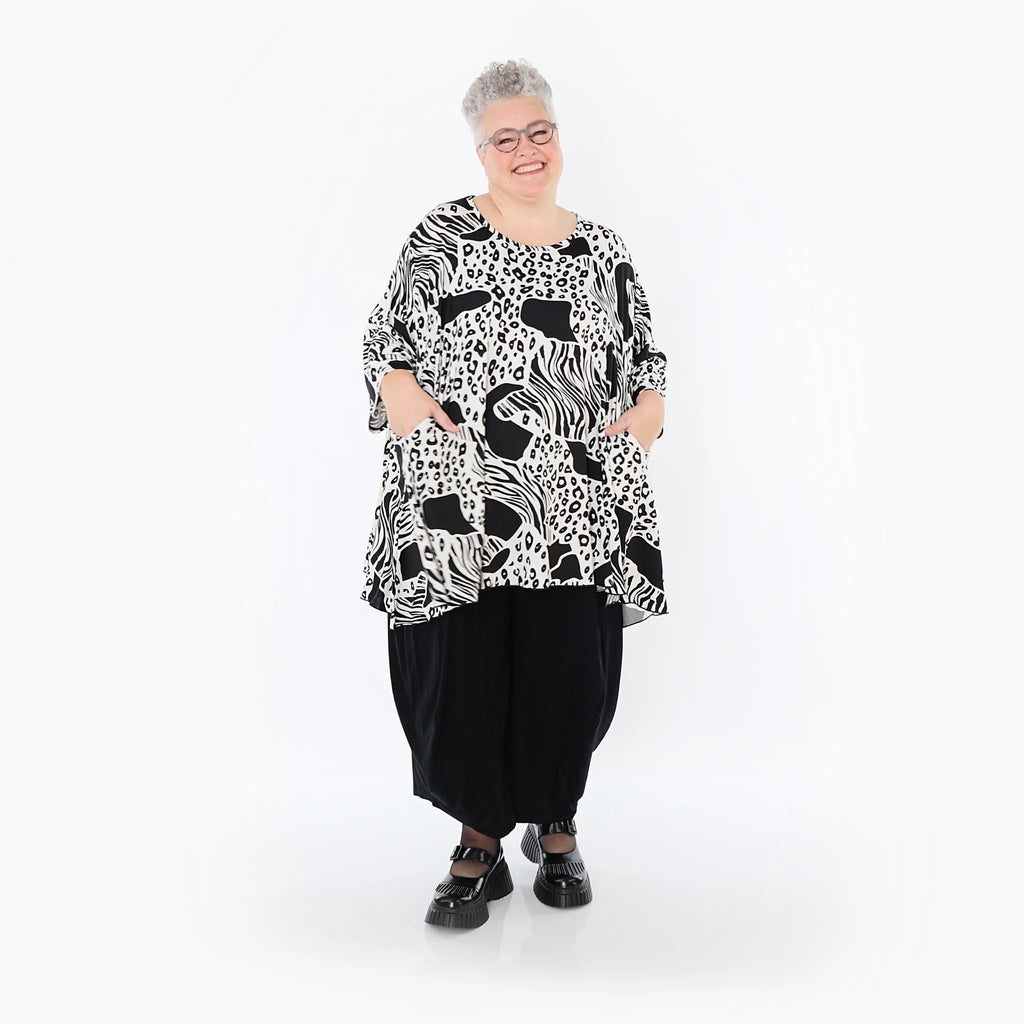 AKH Fashion · Shirt · Conny · 593 · Schwarz/Weiß