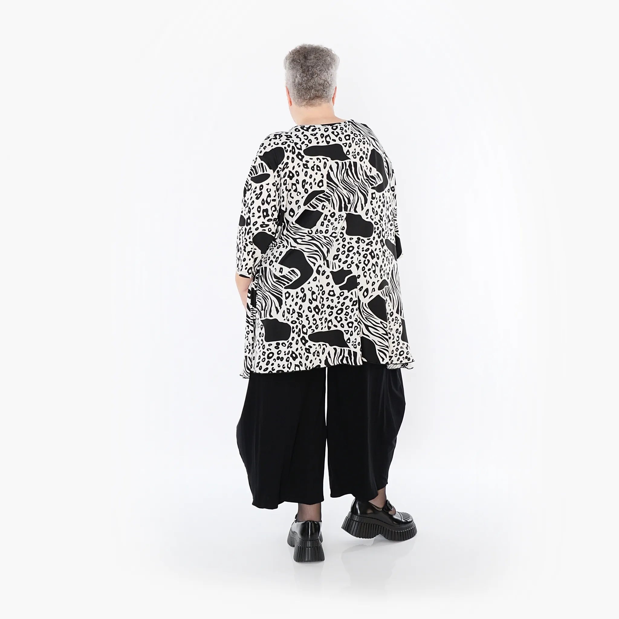 AKH Fashion · Shirt · Conny · 593 · Schwarz/Weiß