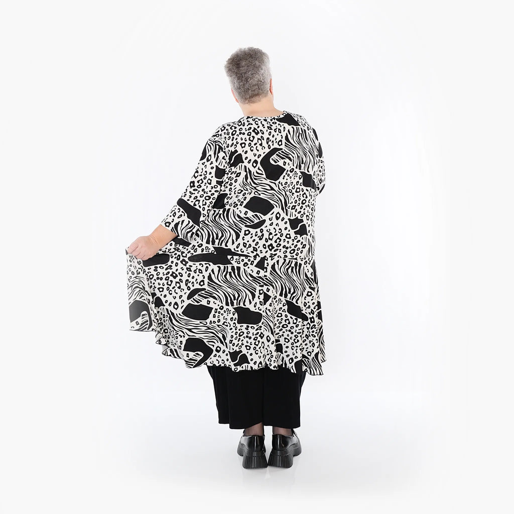 AKH Fashion 6563 Big Shirt, Schwarz-Weiß