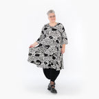 AKH Fashion 6563 Big Shirt, Schwarz-Weiß