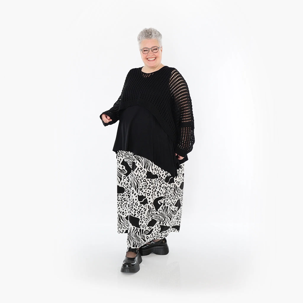 AKH Fashion · Hose · Conny · 7077 · Schwarz/Weiß