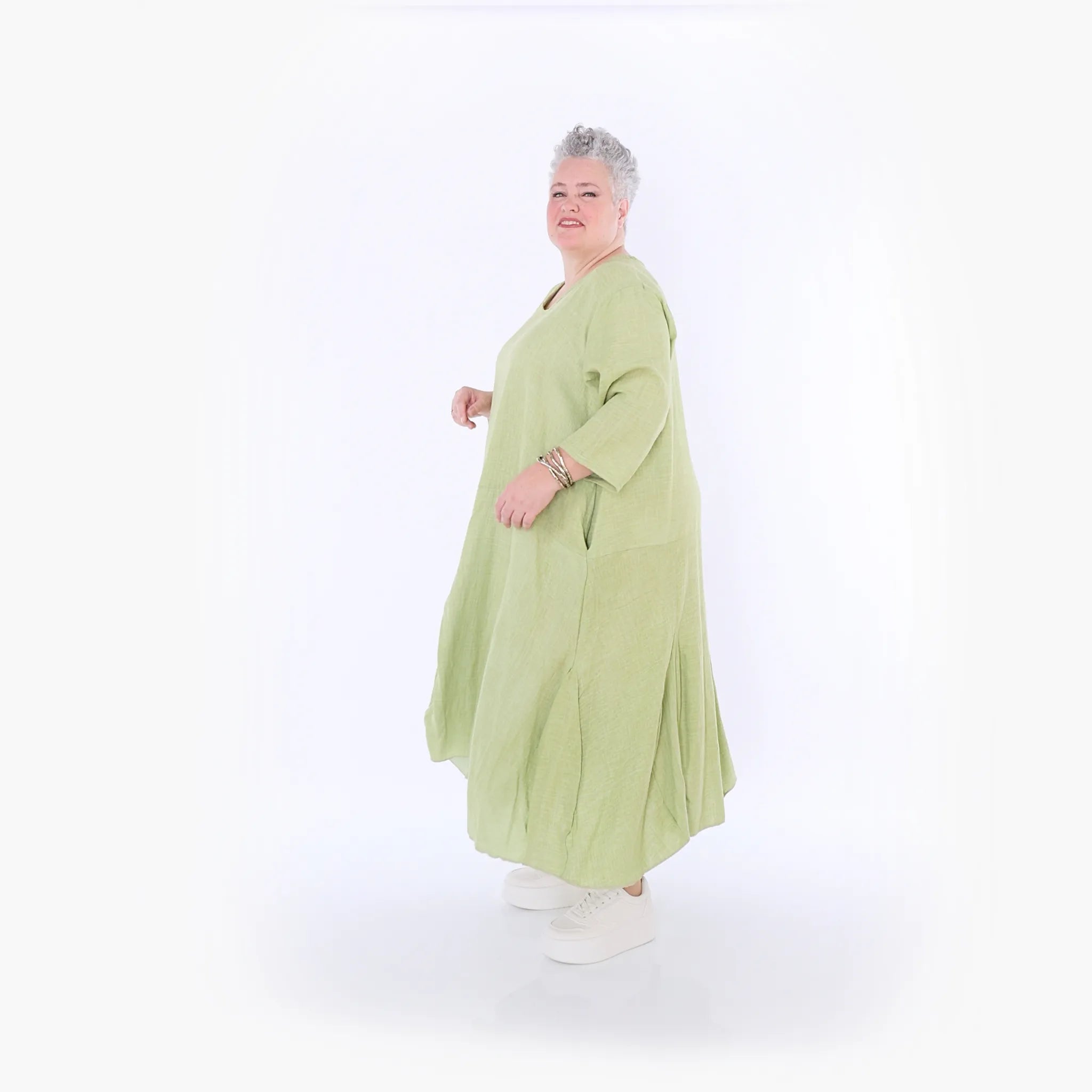 AKH Fashion · Kleid · Lunara · 6972 · Apfelgrün