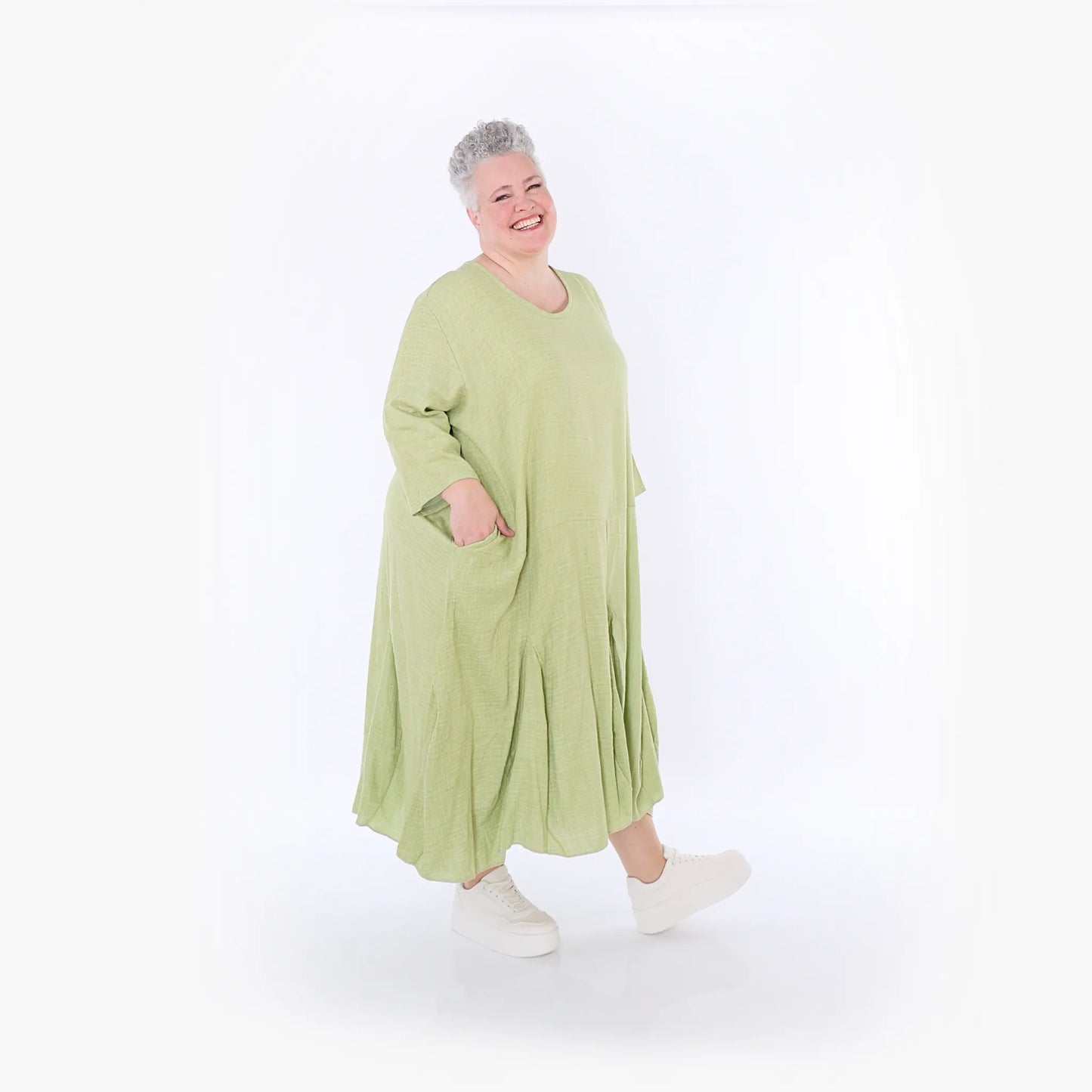 AKH Fashion 6972 Kleid, Apfelgrün