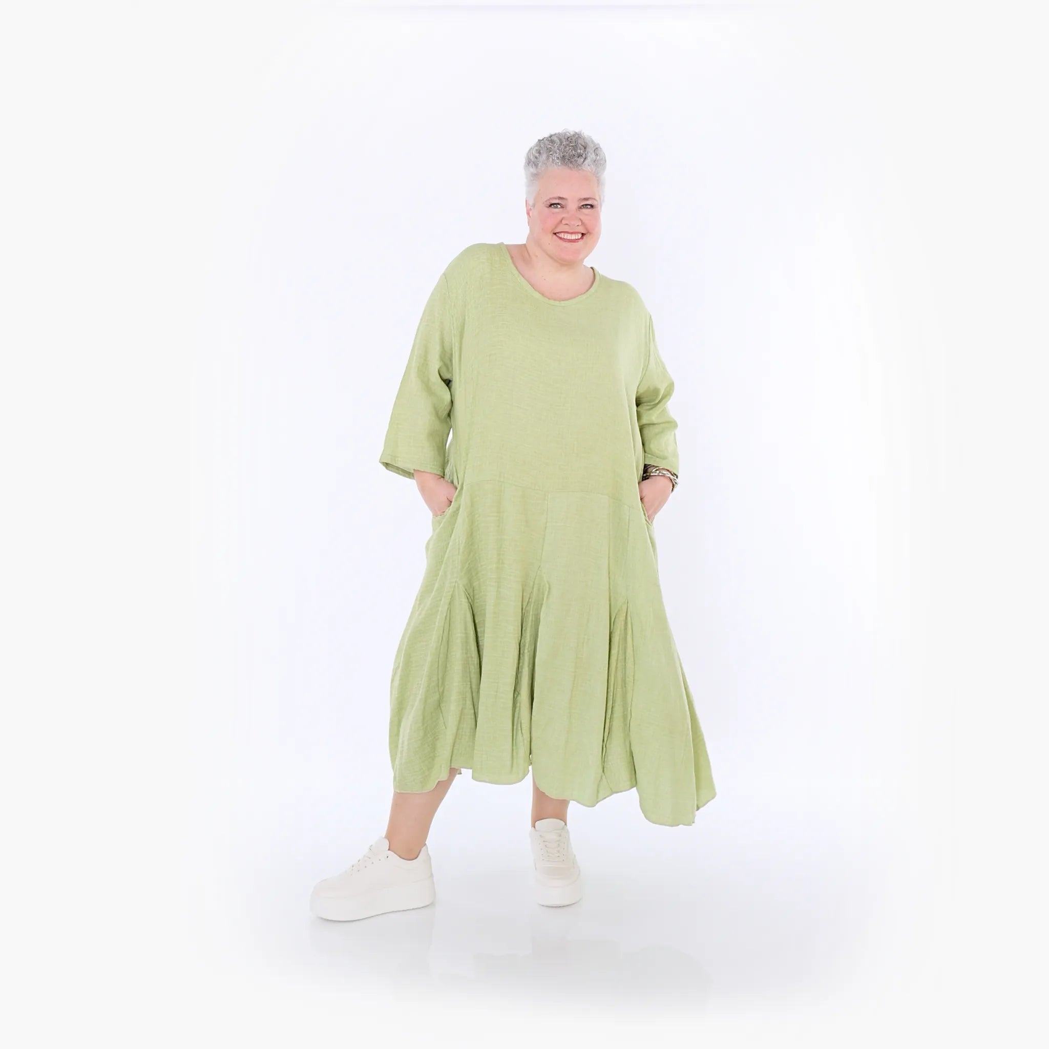 AKH Fashion · Kleid · Lunara · 6972 · Apfelgrün