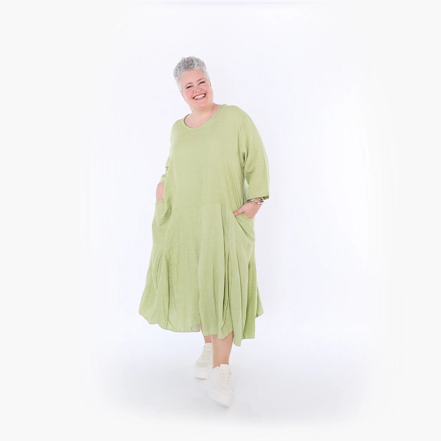 AKH Fashion 6972 Kleid, Apfelgrün