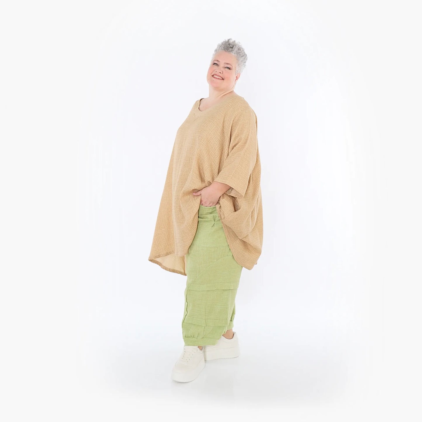 AKH Fashion 7022 Big Shirt, Cognac