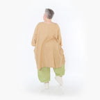 Chemise grande taille AKH Fashion 7022, cognac
