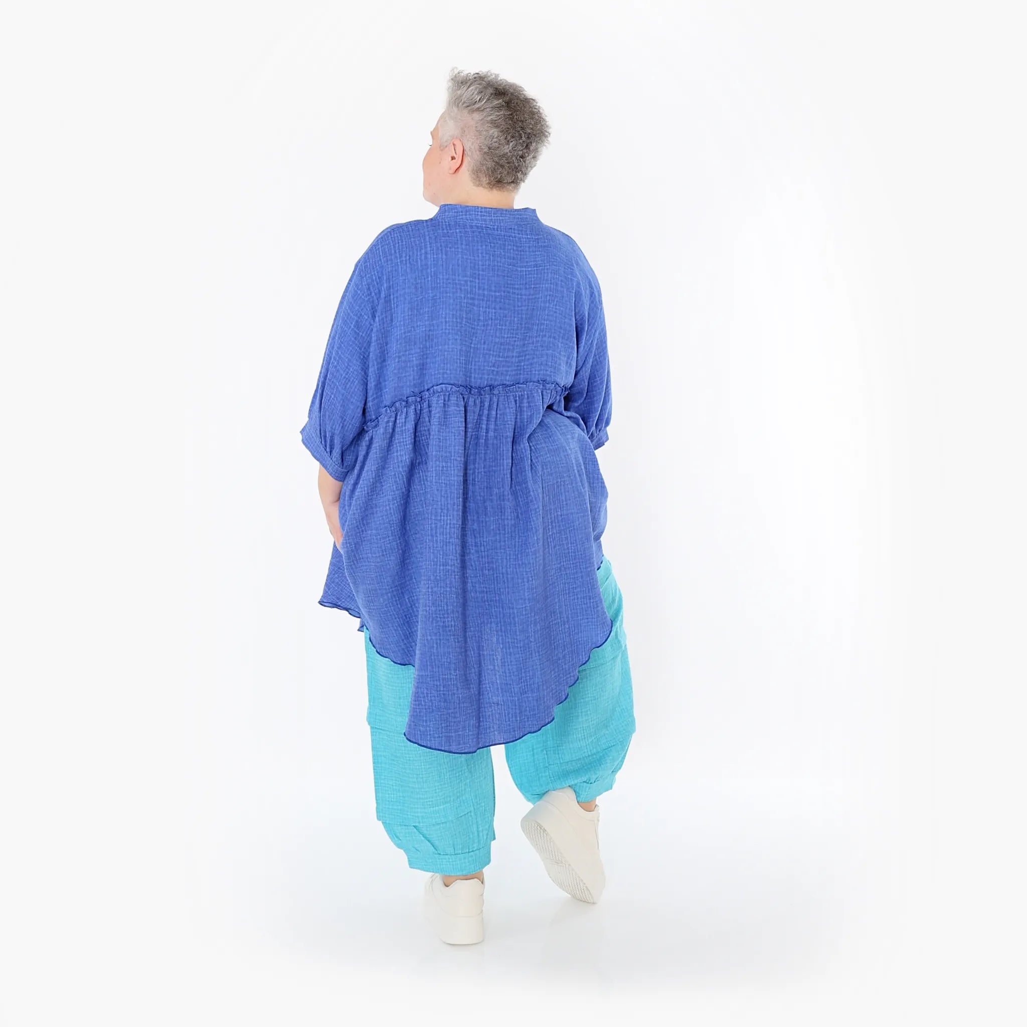 AKH Fashion 7106 Bluse, Blau