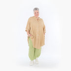 Chemisier AKH Fashion 7106, cognac