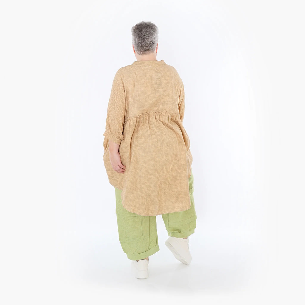 Chemisier AKH Fashion 7106, cognac