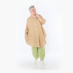 Chemisier AKH Fashion 7106, cognac