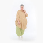 Chemisier AKH Fashion 7106, cognac