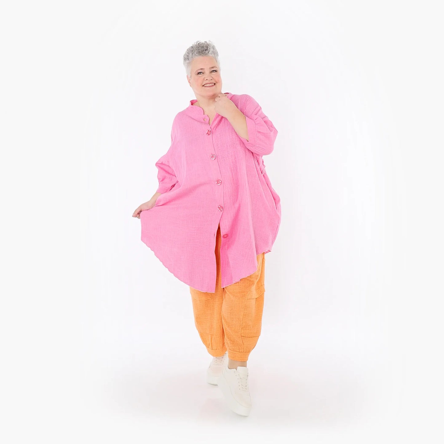 AKH Fashion 7106 Bluse, Fuchsia