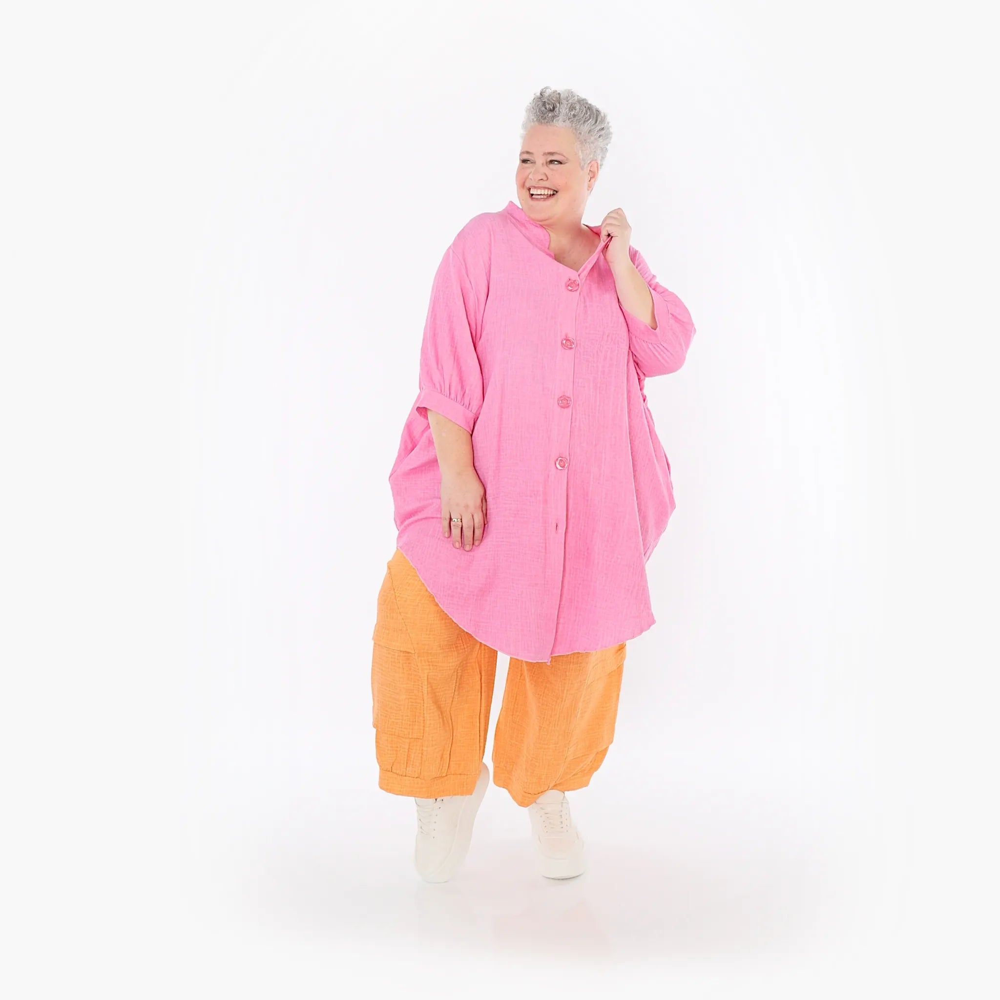 AKH Fashion 7106 Chemisier Fuchsia