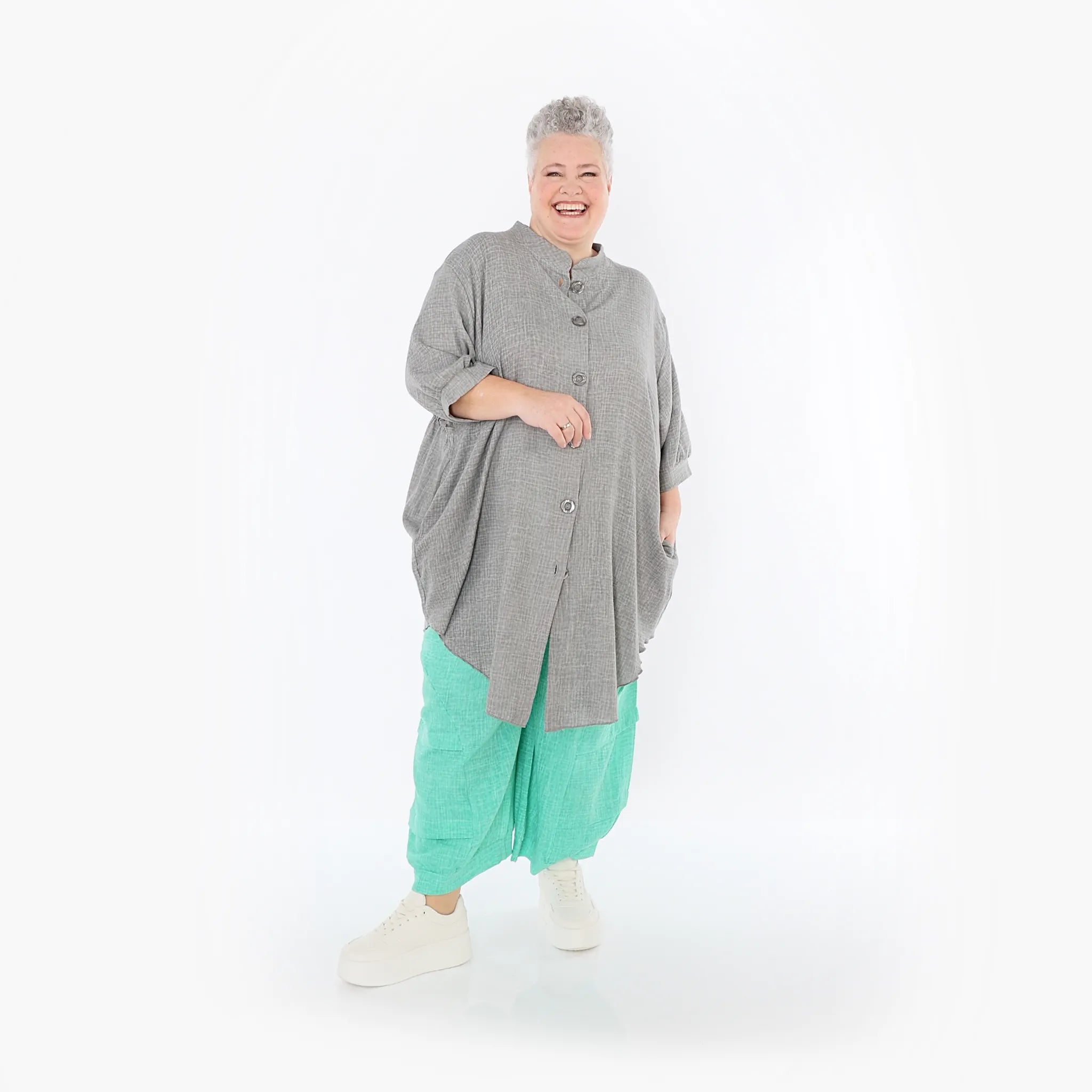 AKH Fashion · Bluse · Lunara · 7106 · Grau