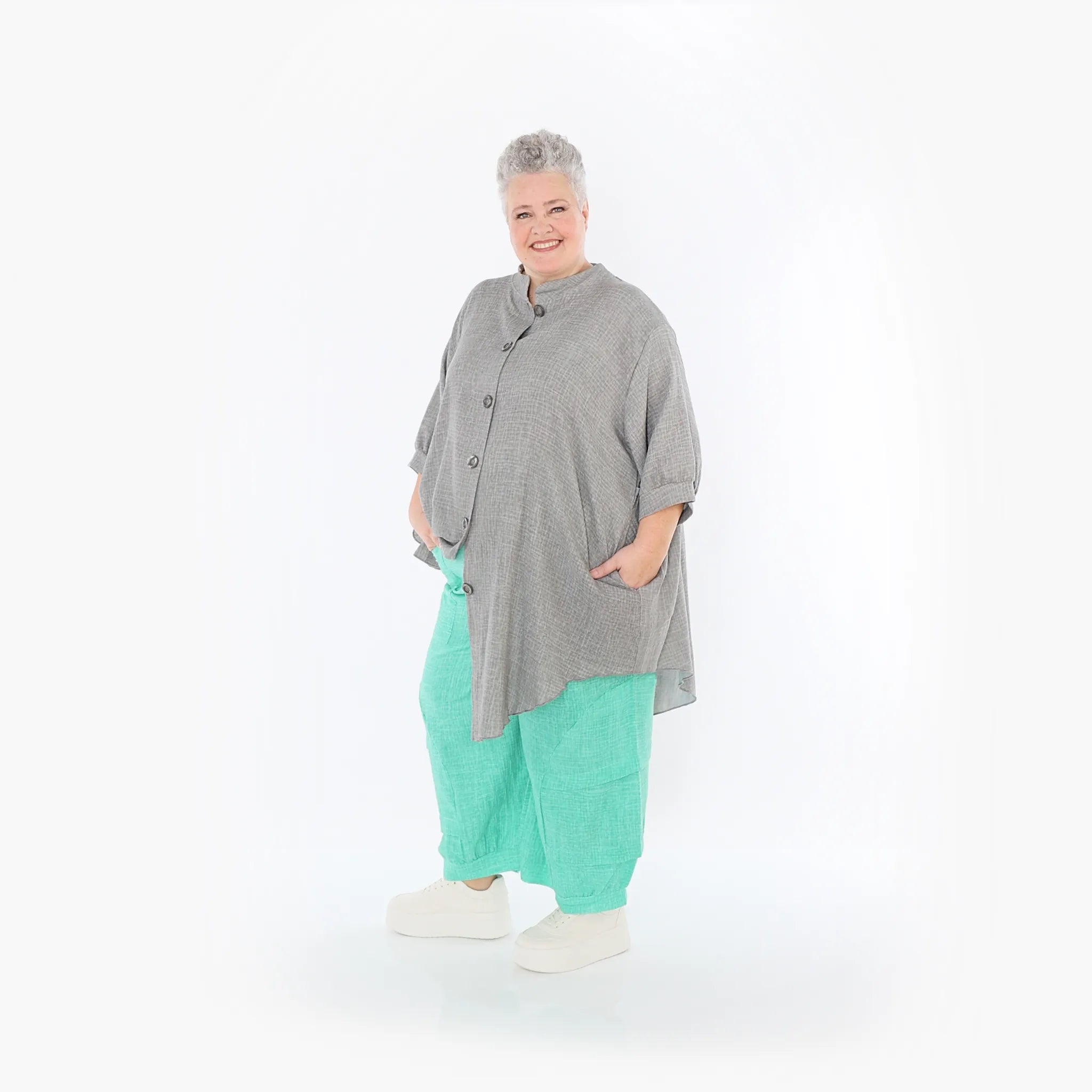 AKH Fashion · Bluse · Lunara · 7106 · Grau