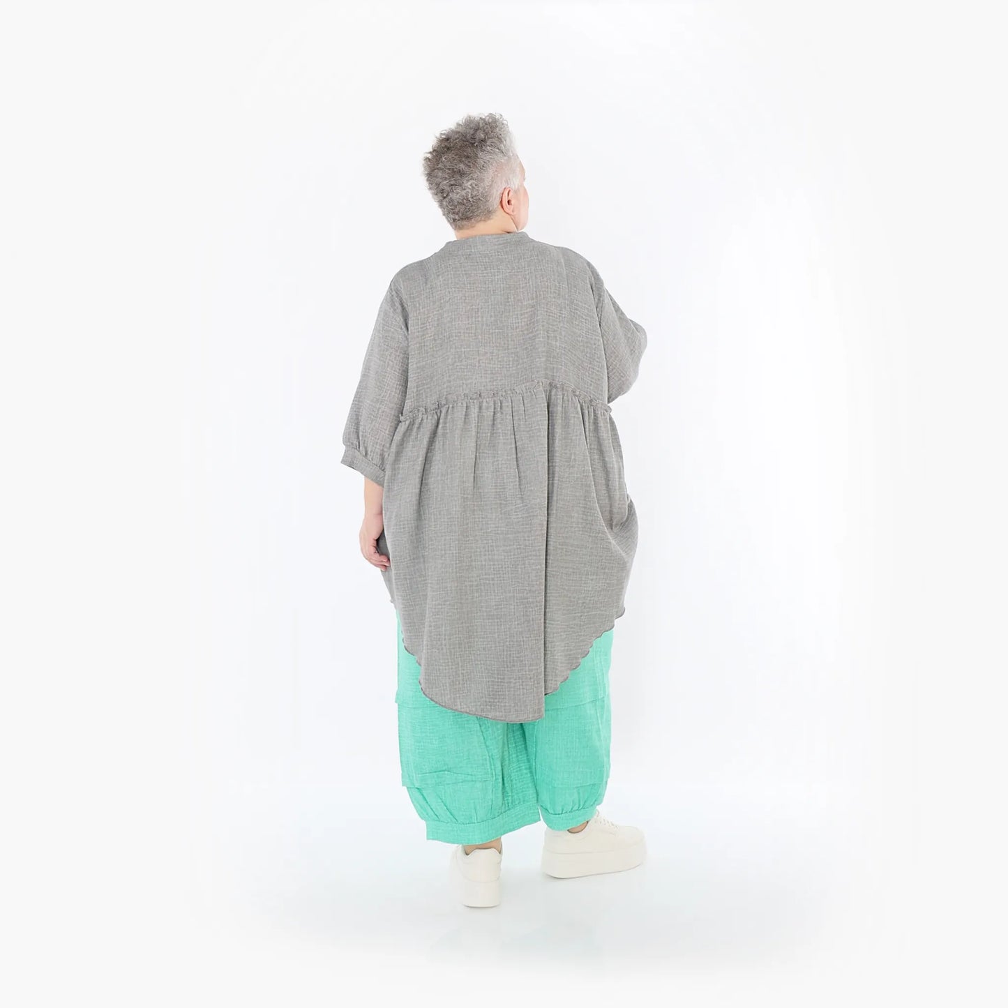 AKH Fashion 7106 Bluse, Grau