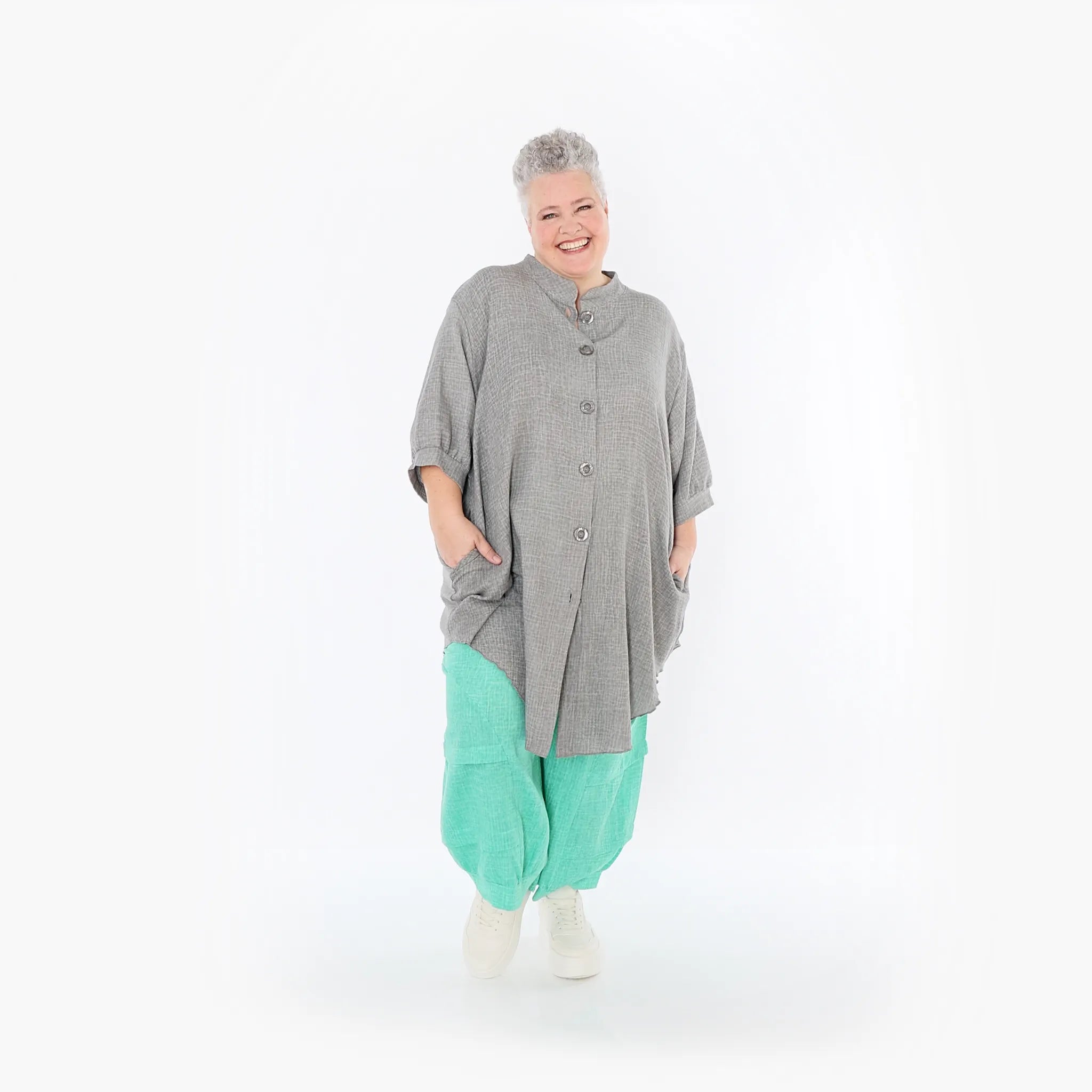 AKH Fashion · Bluse · Lunara · 7106 · Grau