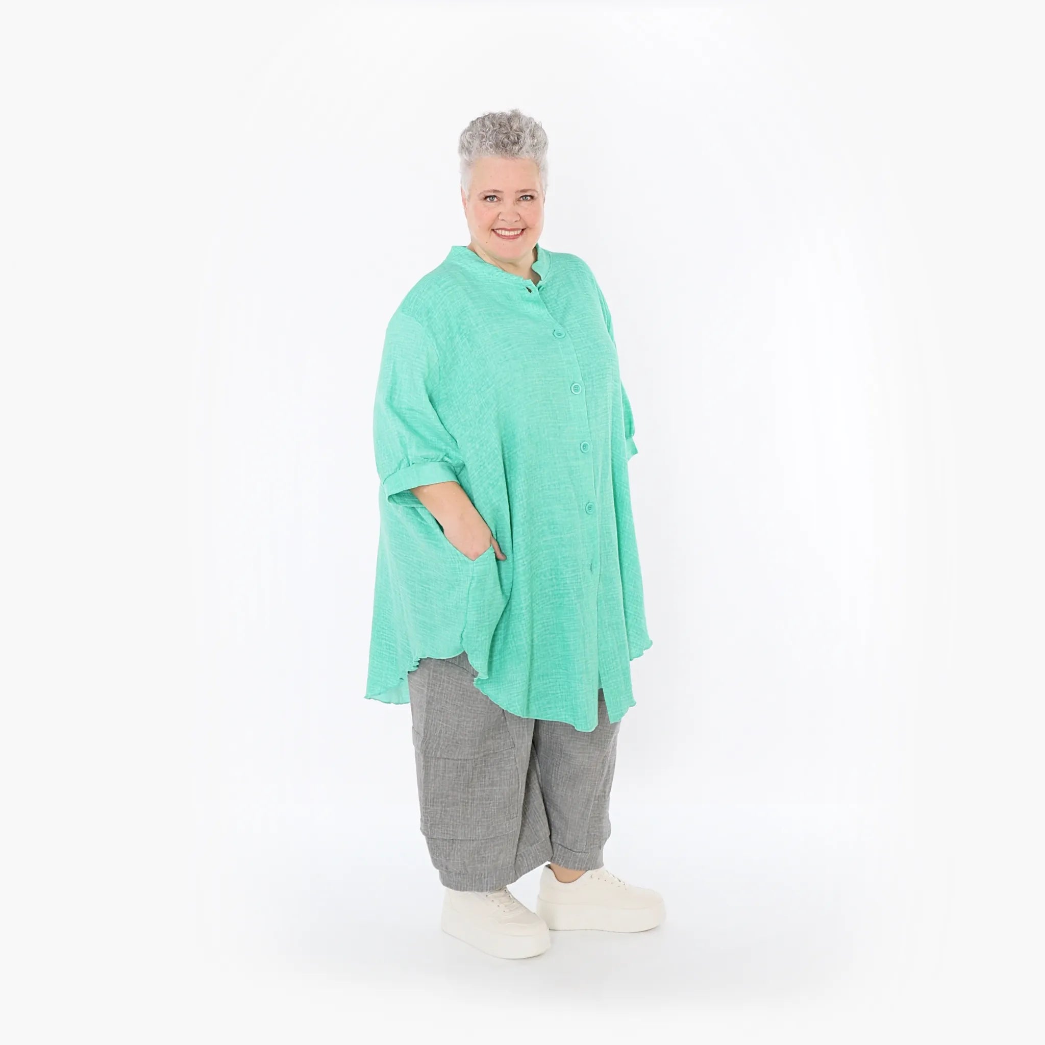 AKH Fashion · Bluse · Lunara · 7106 · Grün